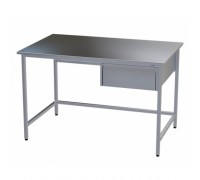 Стол медицинский инструментальный из нержавеющей стали Э-1180/750-ЯП с одним подвесным ящиком