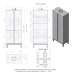 Шкаф для реактивов кислотостойкий ЛК-600 ШРП