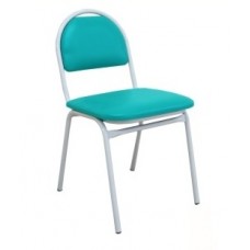 Стул на металлическом каркасе мягкий